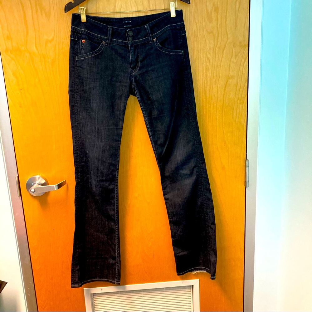 HUDSON Sz 29 Dark Wash Straight Leg Jeans